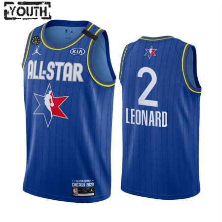 Maglia NBA Los Angeles Clippers Kawhi Leonard 2 2020 All-Star Jordan Brand Blu Swingman - Bambino